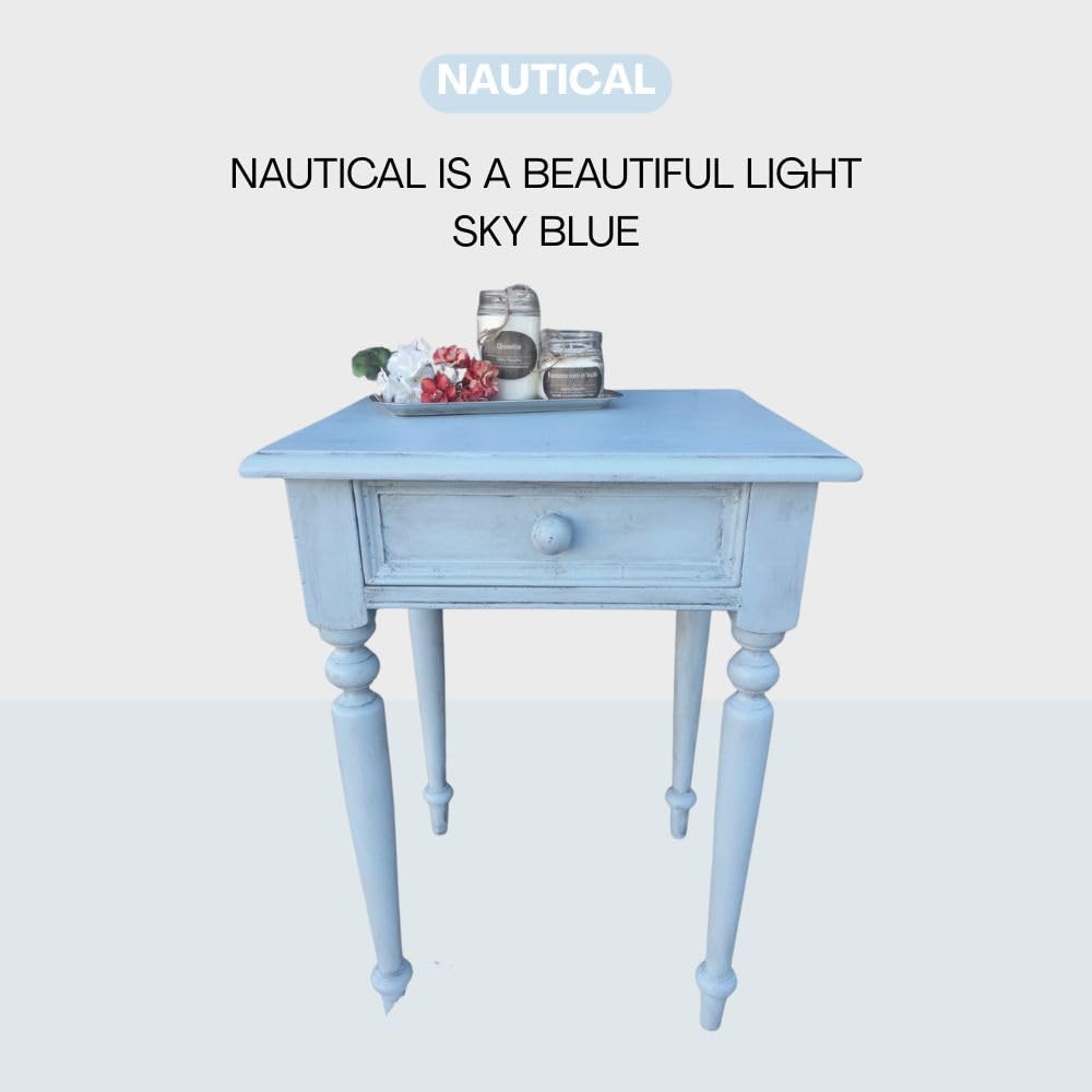 NAUTICAL Furniture Chalk Based Paint for DIY (Nautical / 8 Fl Oz (Pack of 1))
