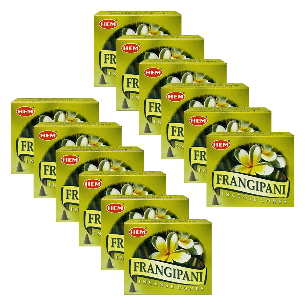 Incense Cone Holder Bundle with Hem Firangipani Incense Cones (Frangipani)
