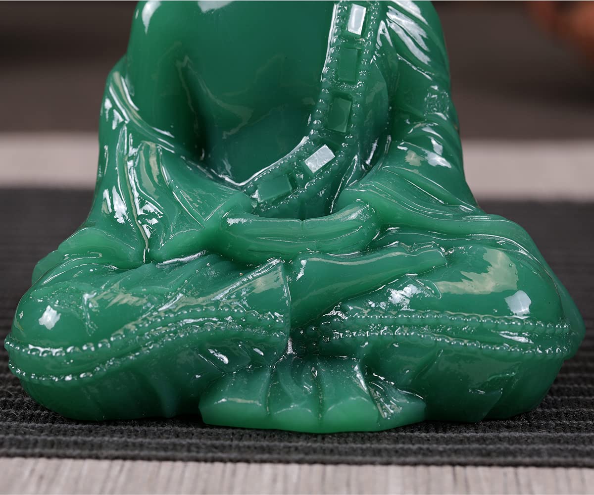 Meditative Seated Buddha Statue (Darkgreen1)