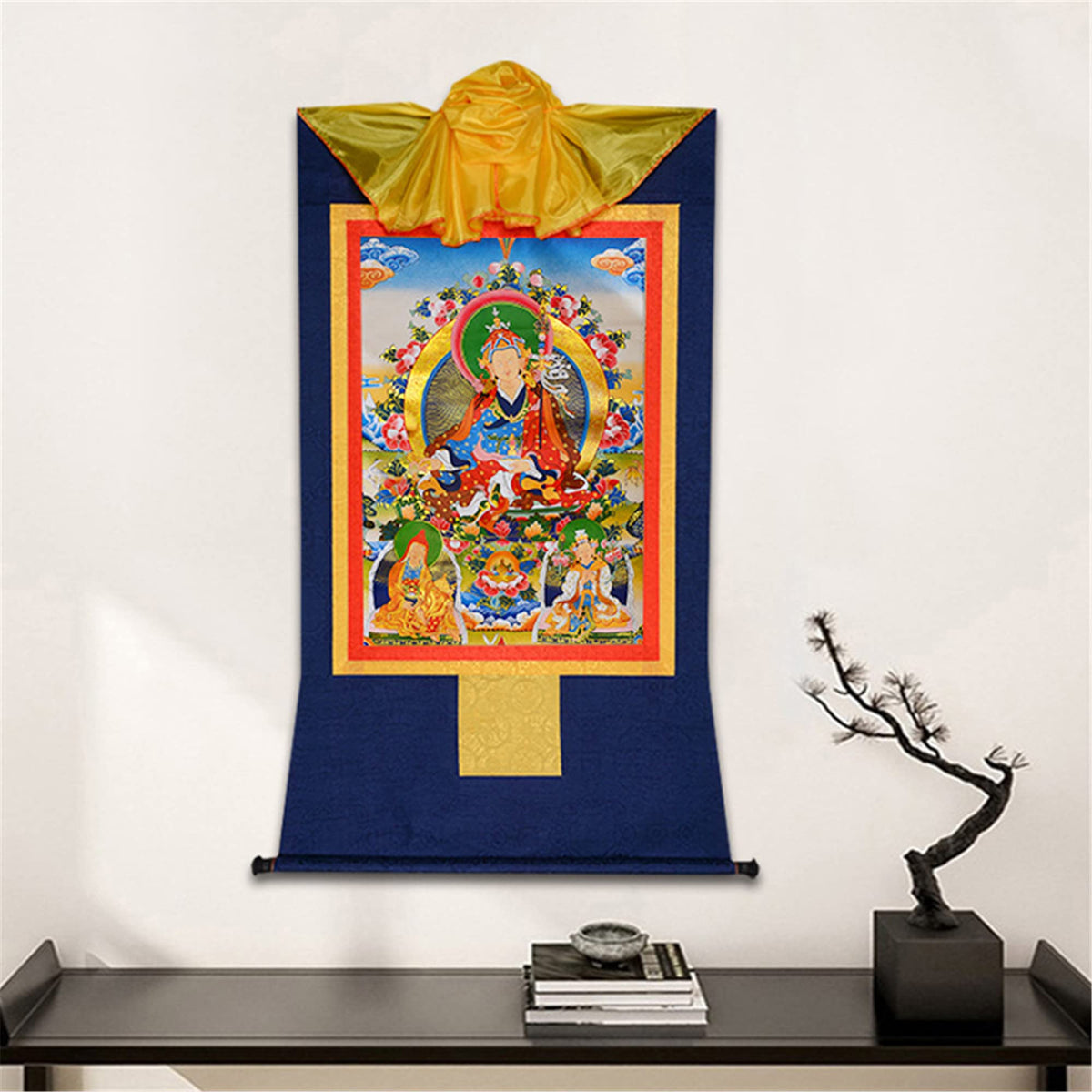 The Three Masters (Guru Rinpoche / 33.5"L x 24.8"W)