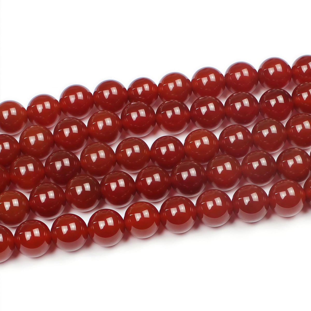 Natural Stone Bead Red Cornelian Gemstone Loose Beads for Jewelry Making Bracelet Necklace 12mm (Red Agate / 12mm)