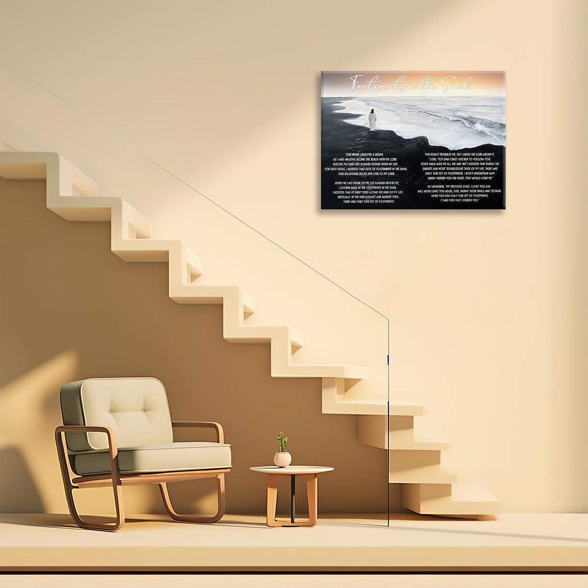 Jesus Canvas Wall Art Inspirational Prints Painting Framed ArtWork 16"x24" (Jesus / 24"L x 16"W)