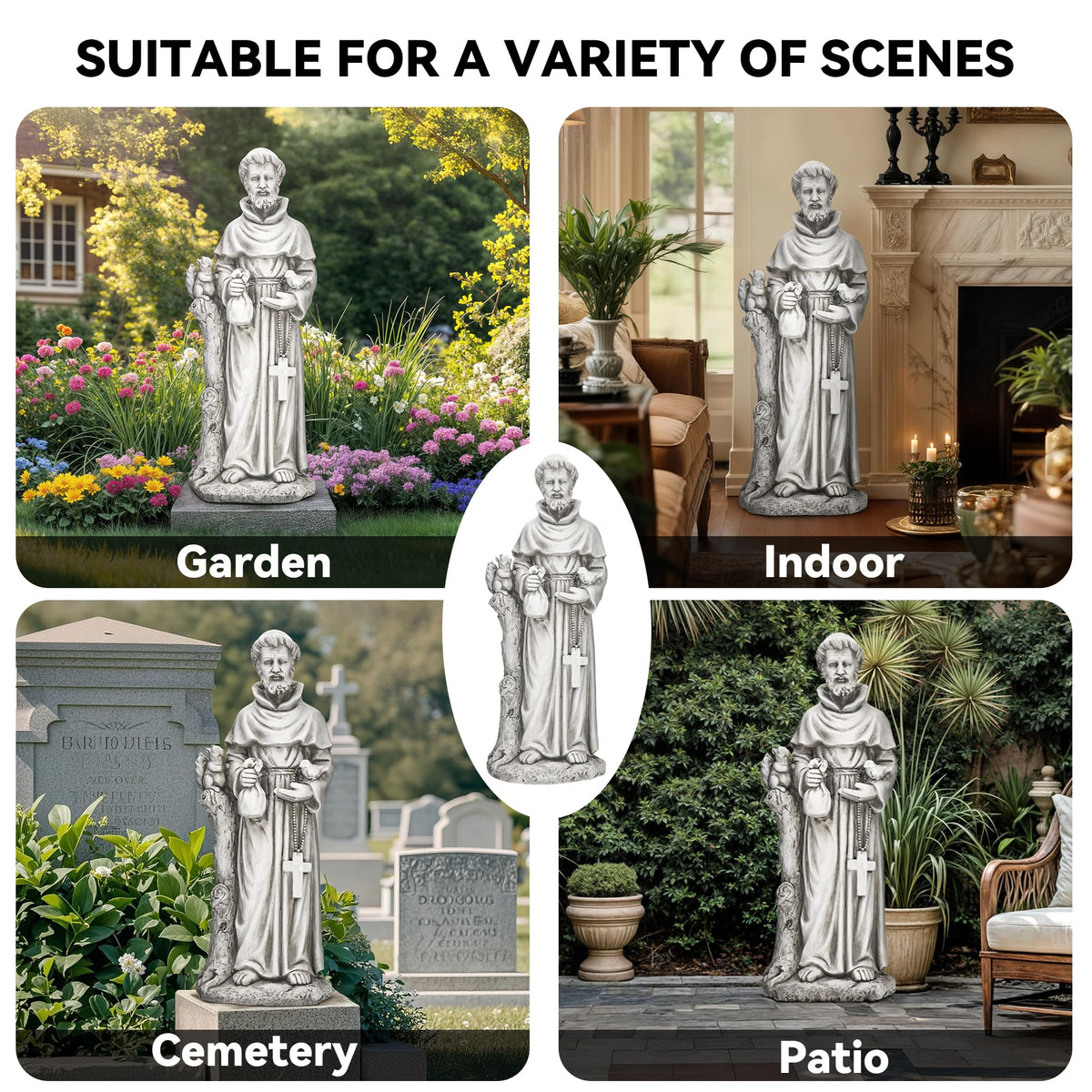St Francis Garden Statue Outdoor (St Francis-31")