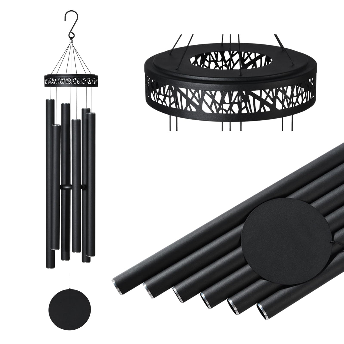 48" Large Wind Chimes for Outside Deep Tone (48" Large)