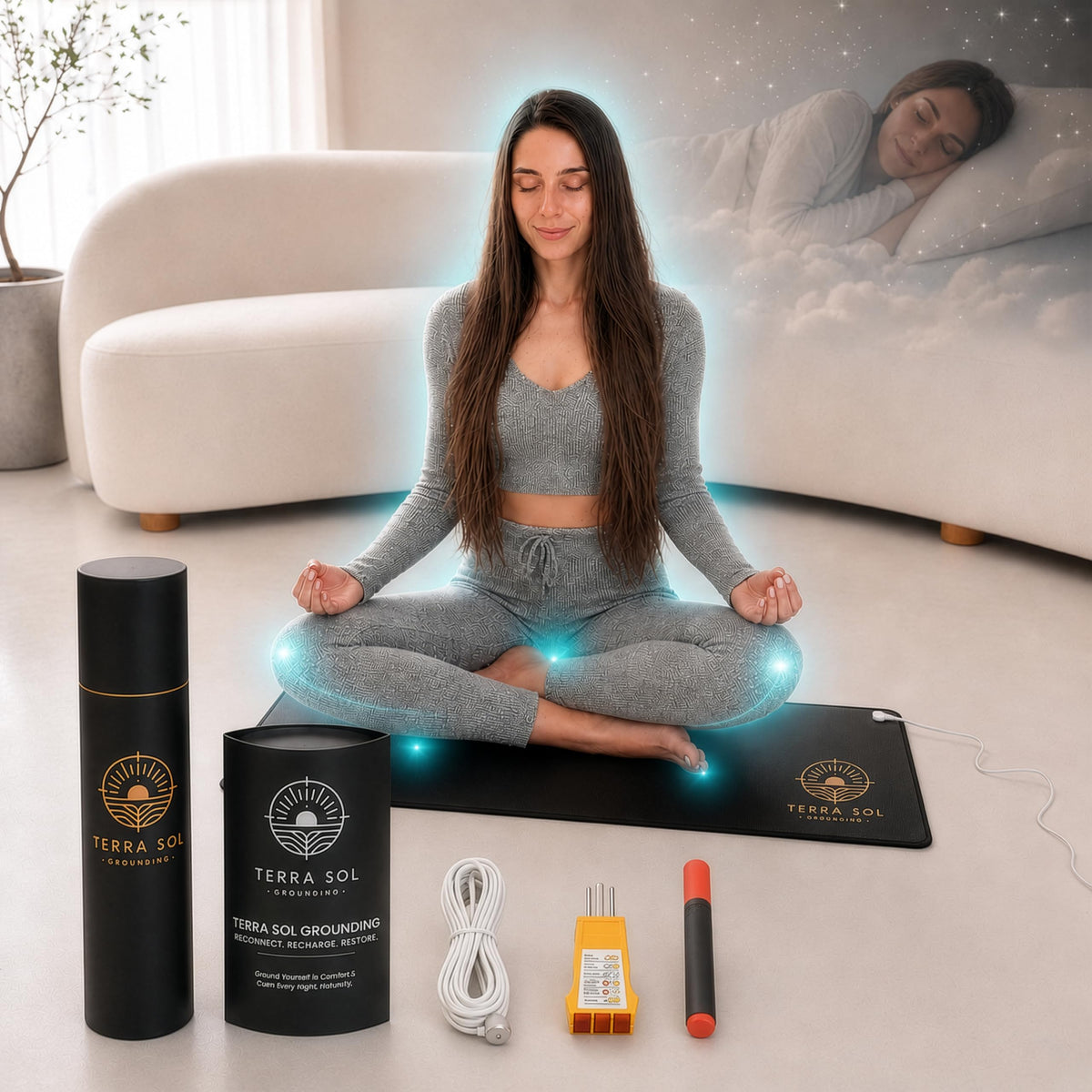 Terra Grounding Mat for Yoga (29x12.5in)