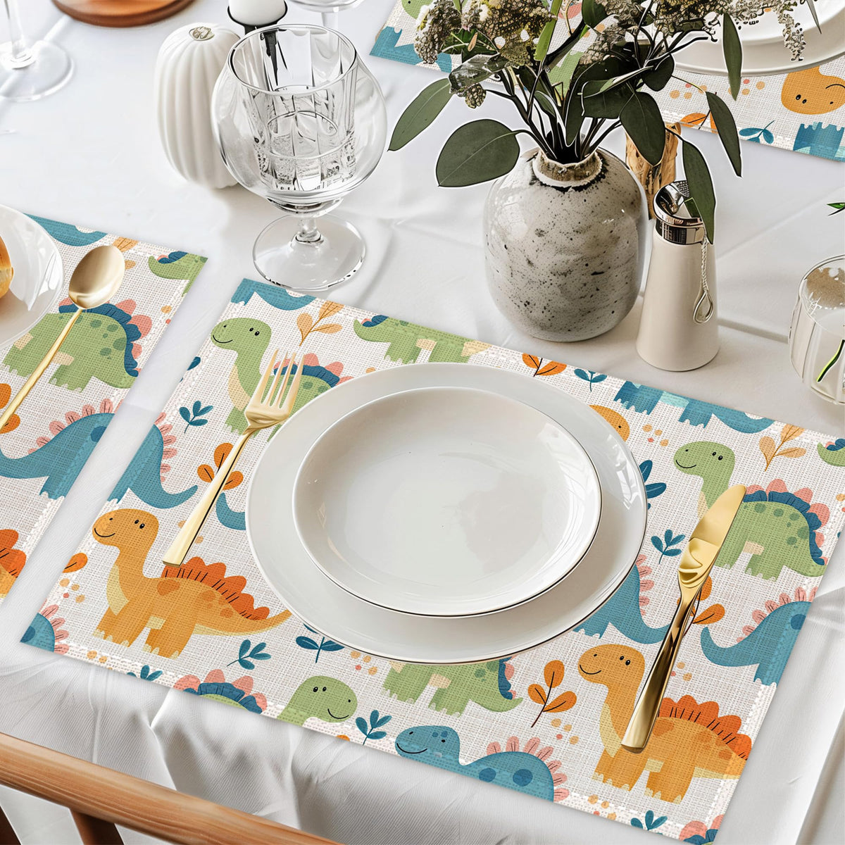 Cute Dinosaur Table Mats Set of 6 (Cute Dinosaur)