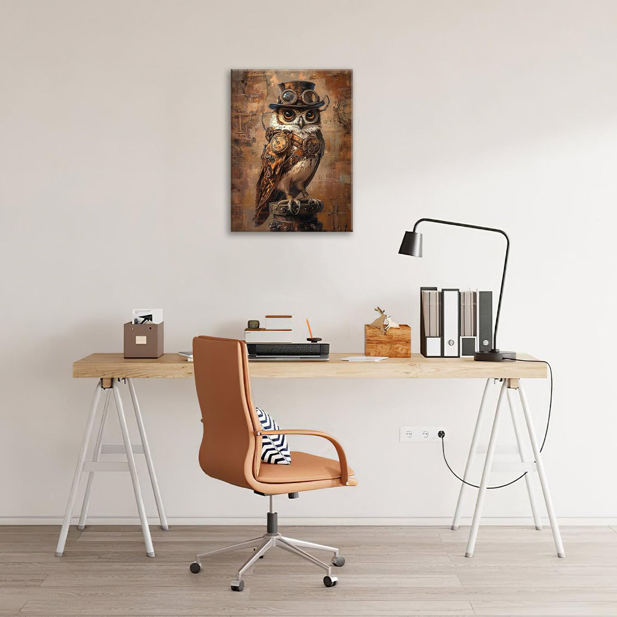 Steampunk Wall Art (16"L x 12"W / Steampunk Owl)