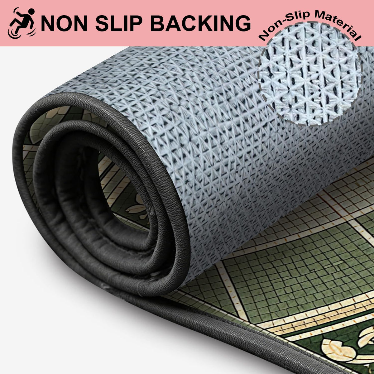 Semicircular Entrance Door Mat 24" x 36" (#56 / 2' x 3' (Semicircular))