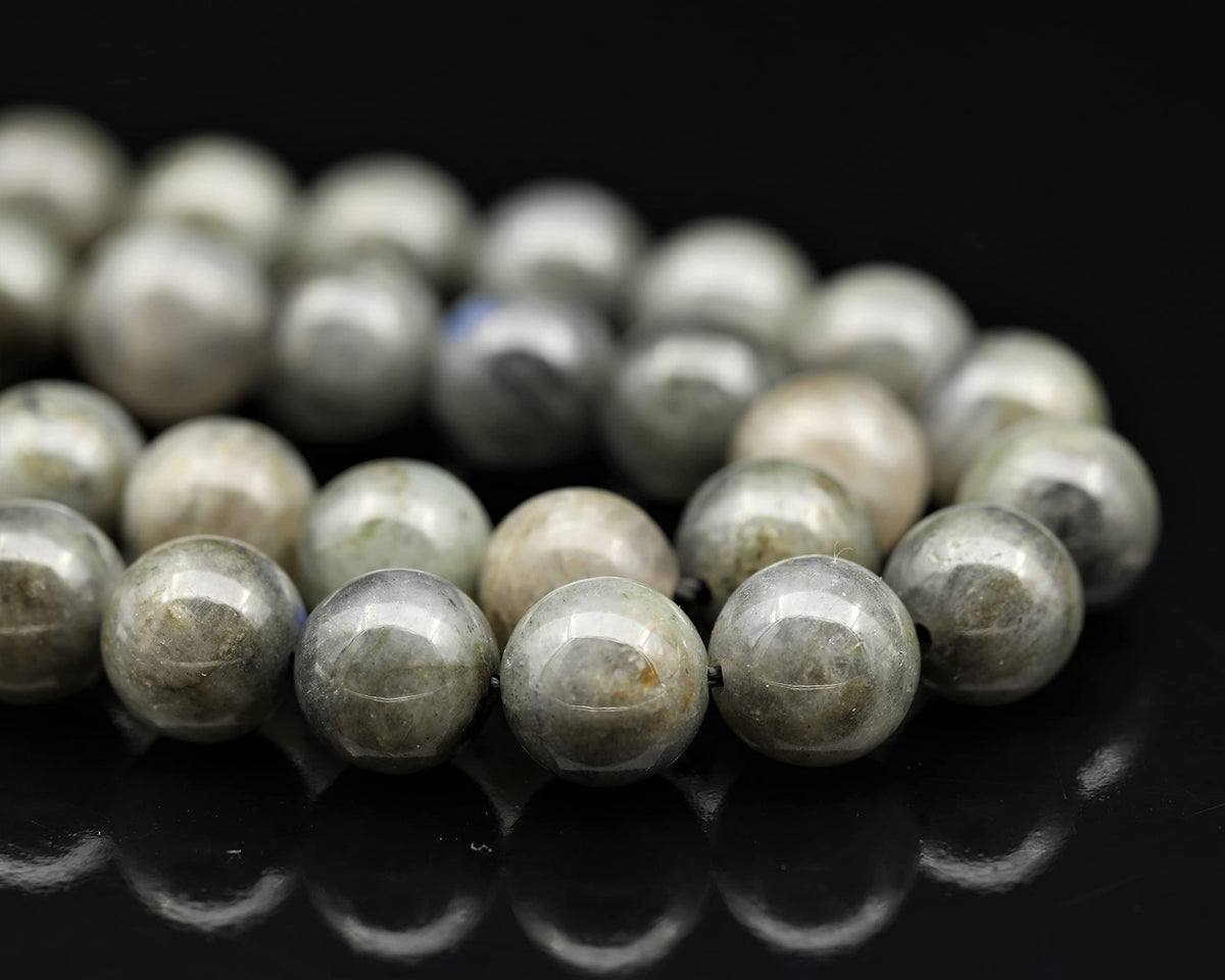 Natural Labradorite Beaded Choker Necklace (Labradorite / 14 Inches)