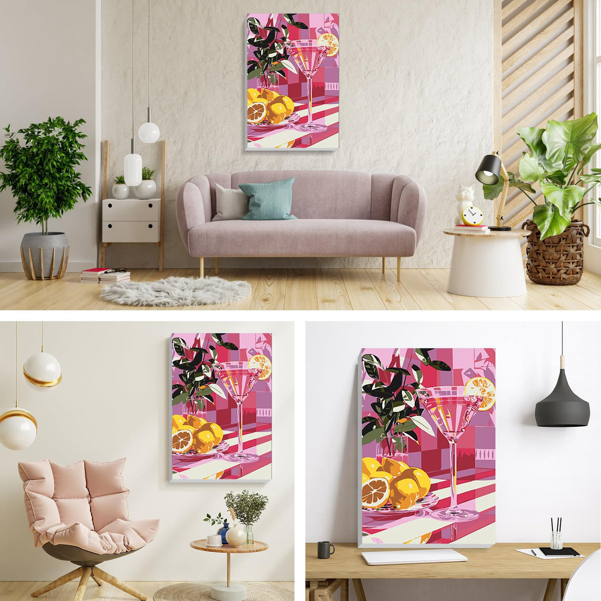 Cocktail Framed Paint by Numbers Kit for Adults