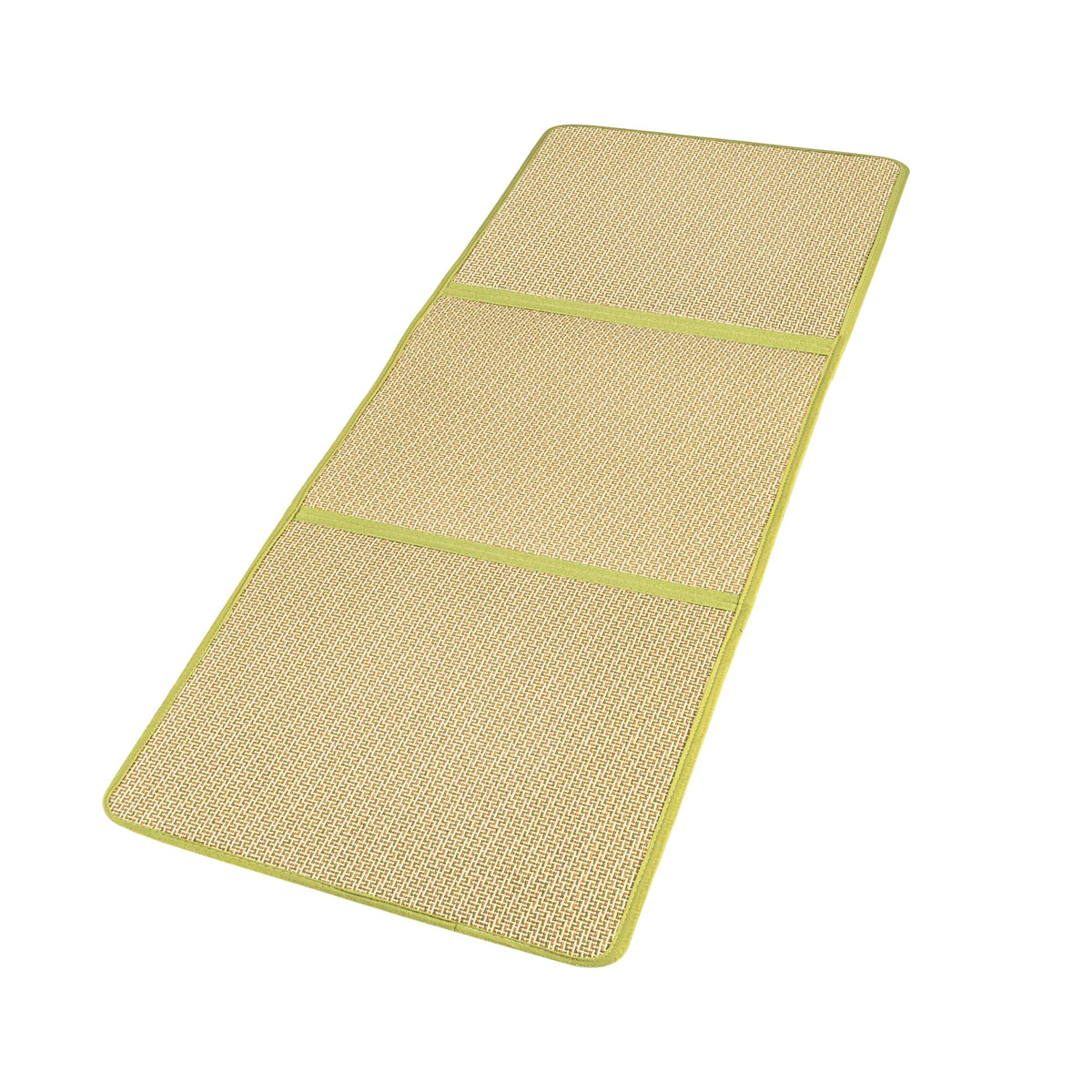 Japanese Tatami Mat Foldable Floor Mats Non (24" x 71" / Green)