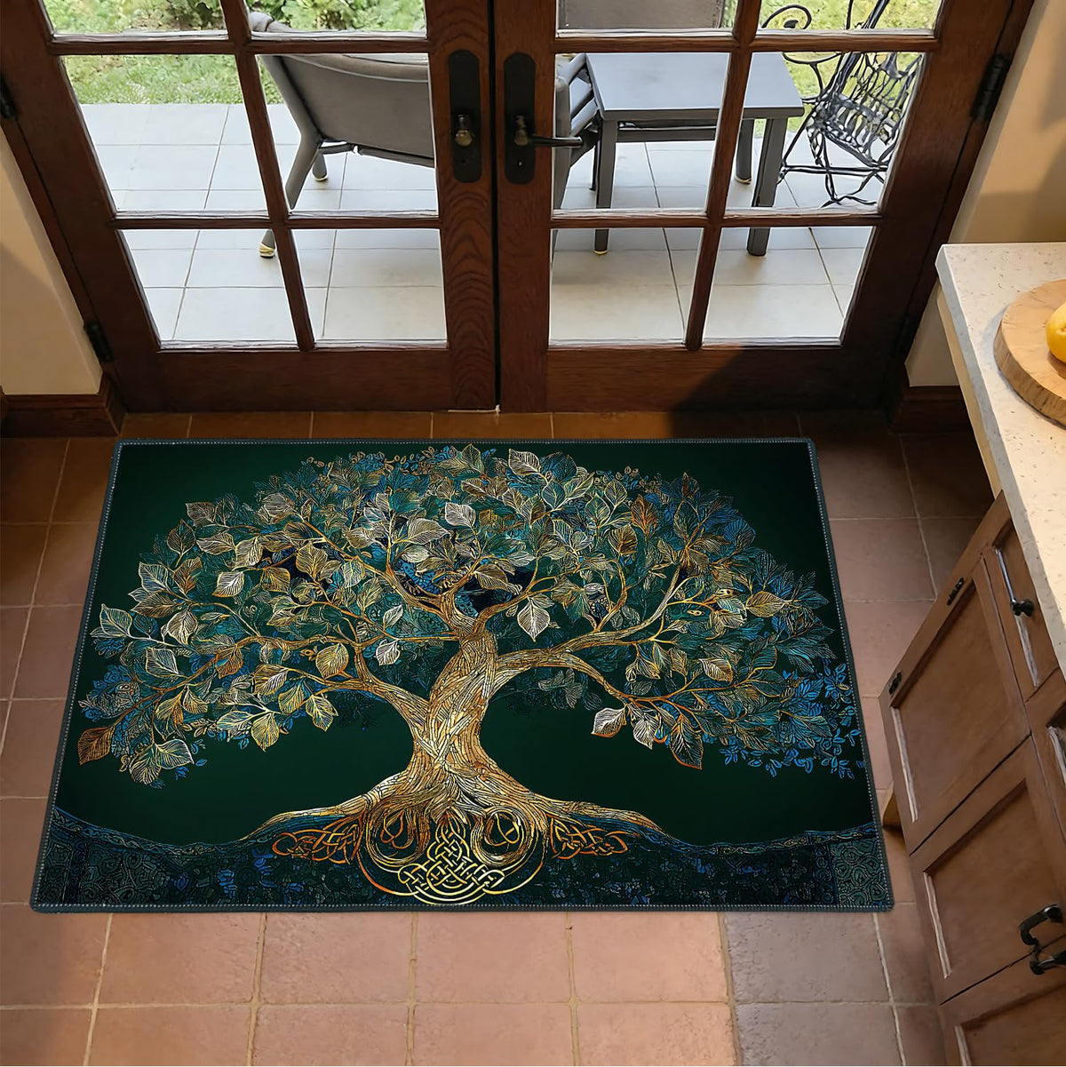 2x3FT Area Rug Tree of Life Celtic Indoor Outdoor Entryway Rug (#90- / 2' x 3' (Rectangular))