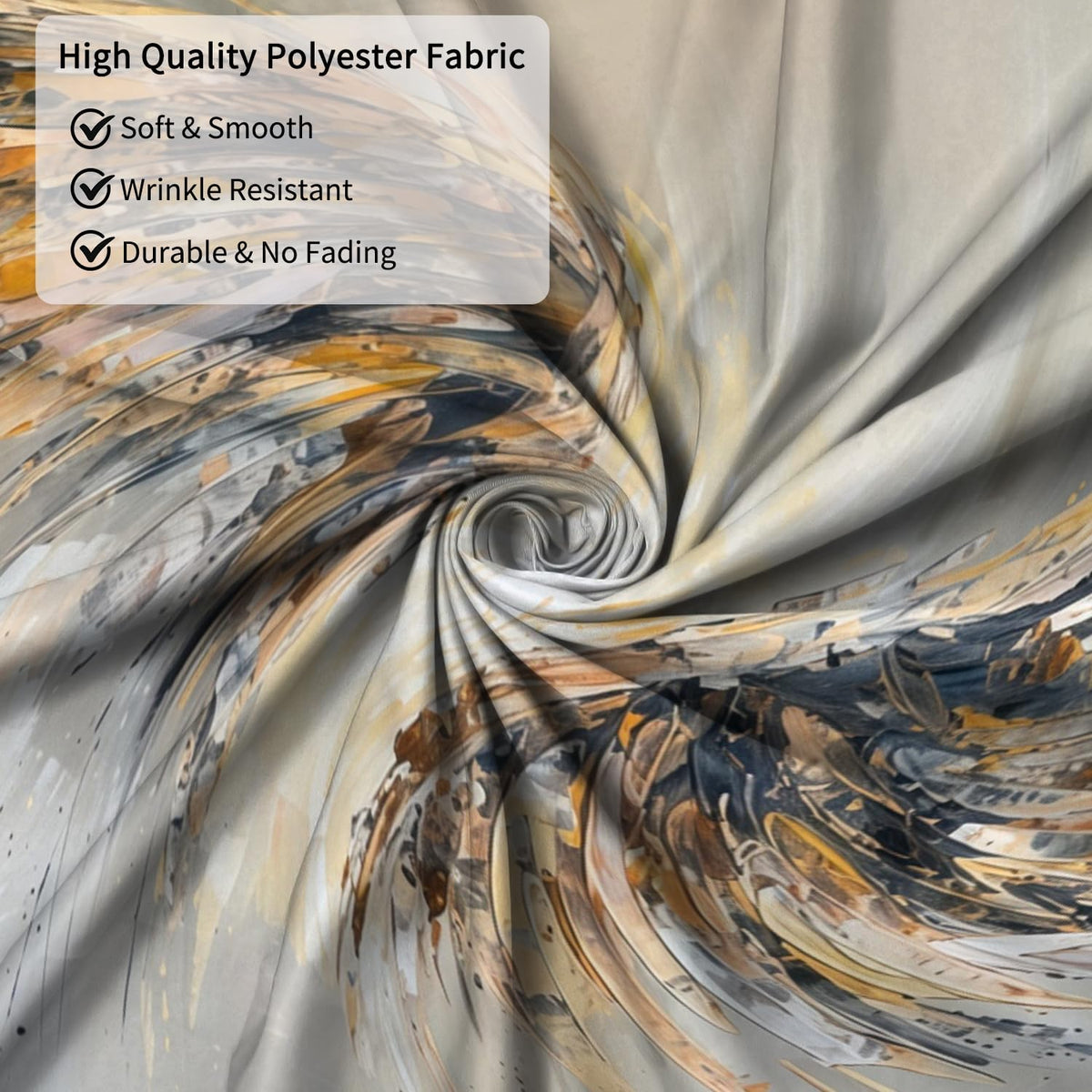 Abstract Wings Shower Curtain with Hooks (Wings)