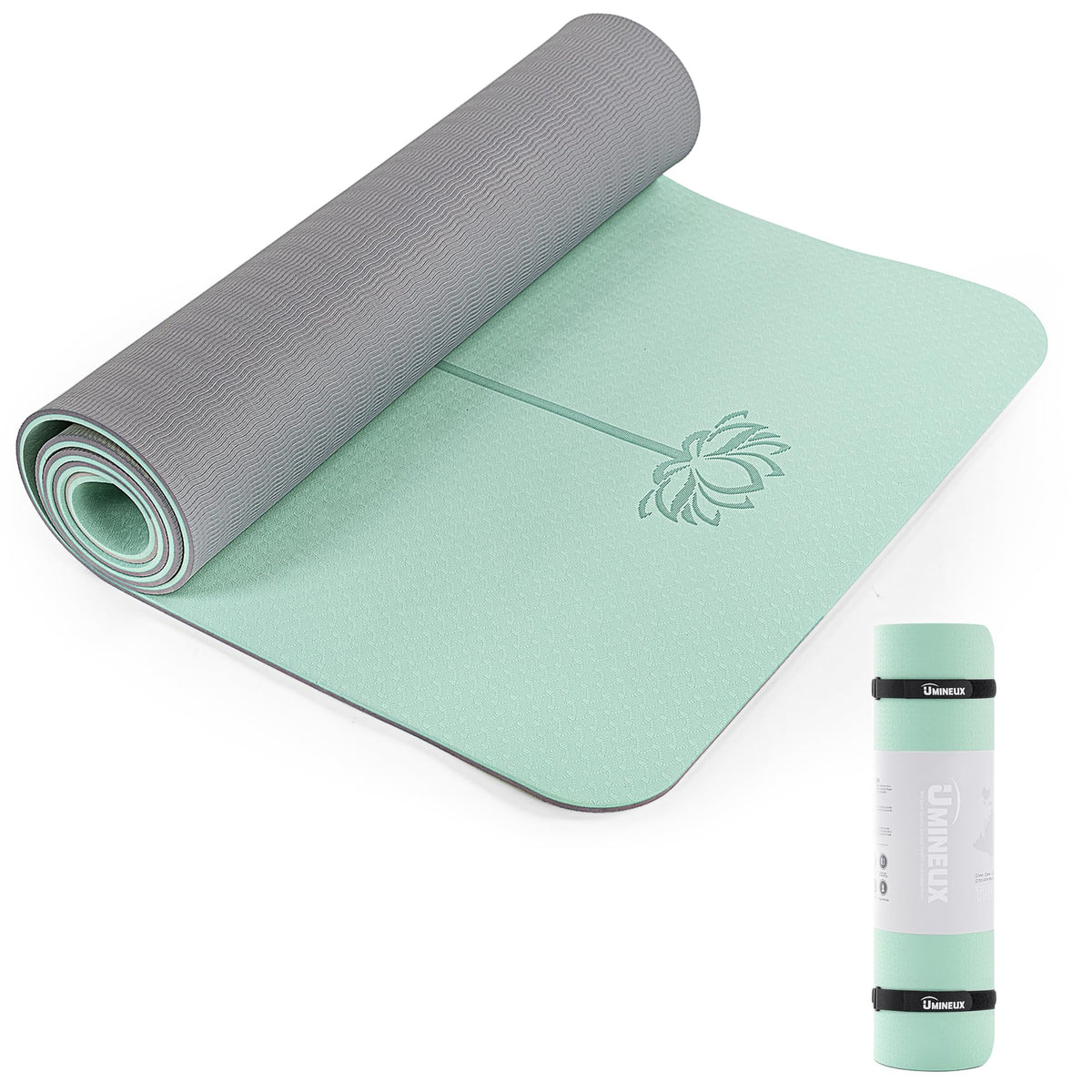 Extra Thick 1 (72"x24"x1/3" / Matcha Green & Gray)