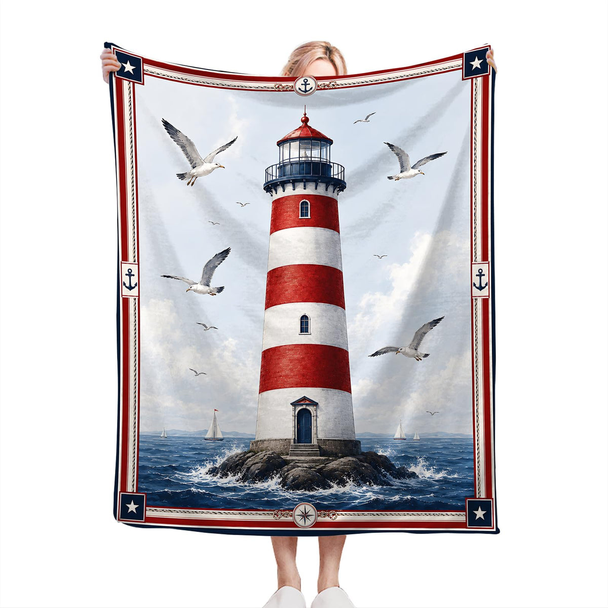Lighthouse Blanket (50"x60" / Lighthouse)