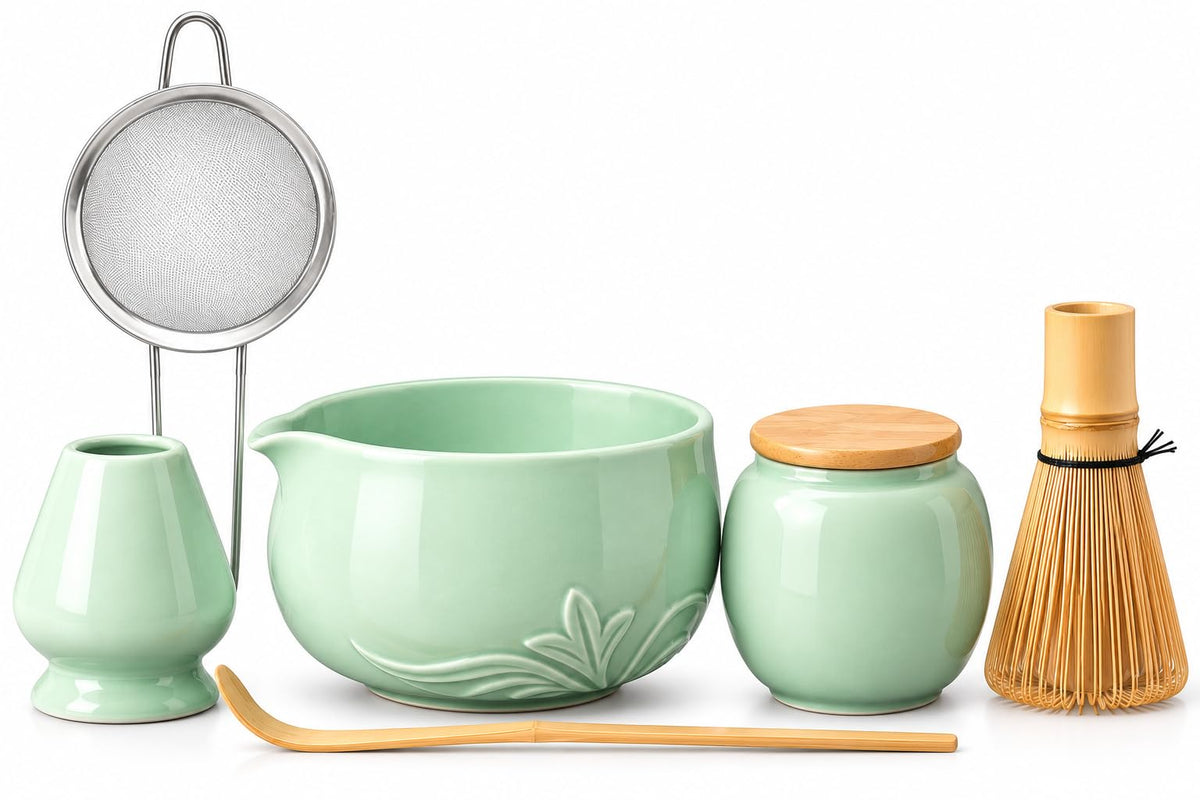 18 OZ Matcha Whisk Set (Green)