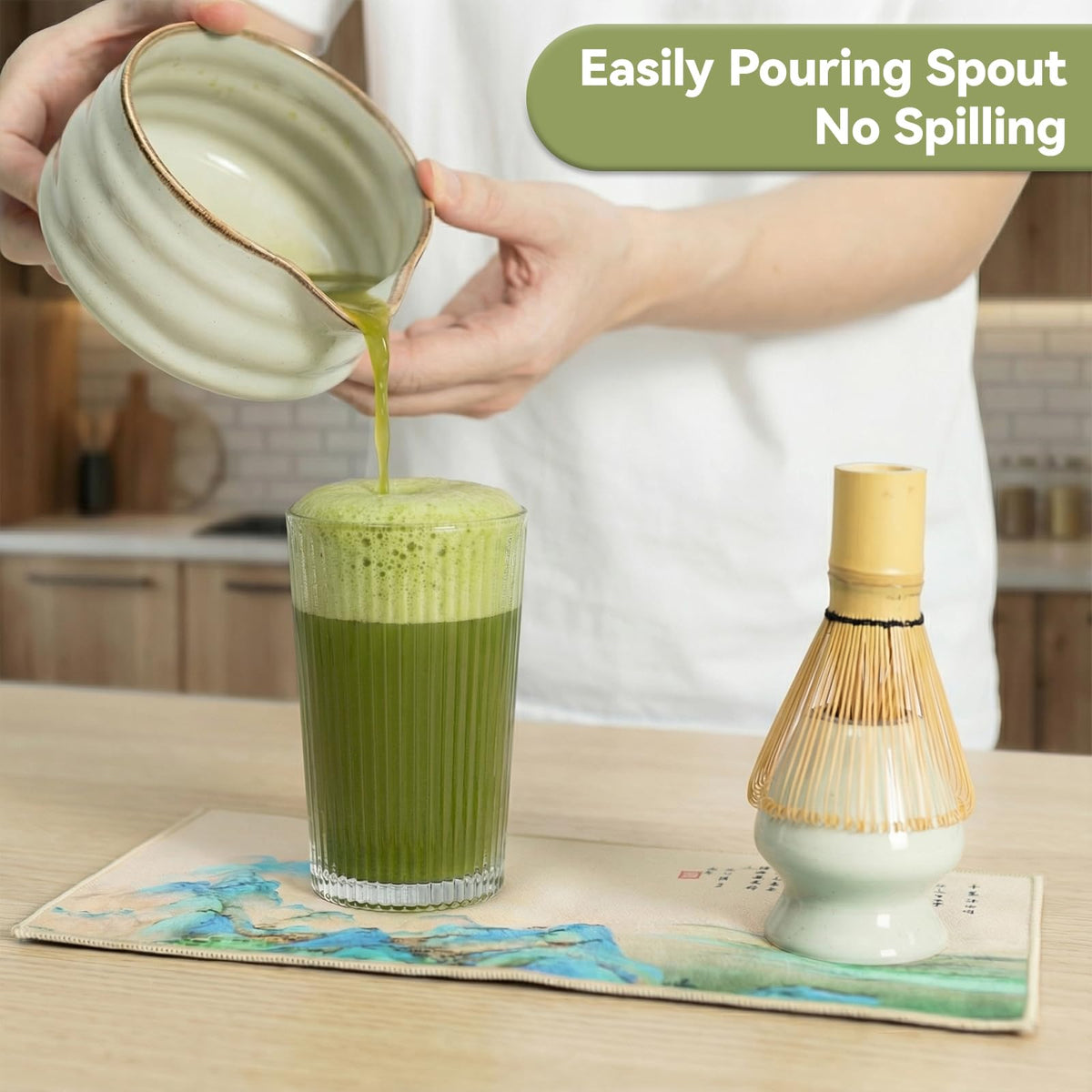 Matcha Whisk Set (Misty Gray)