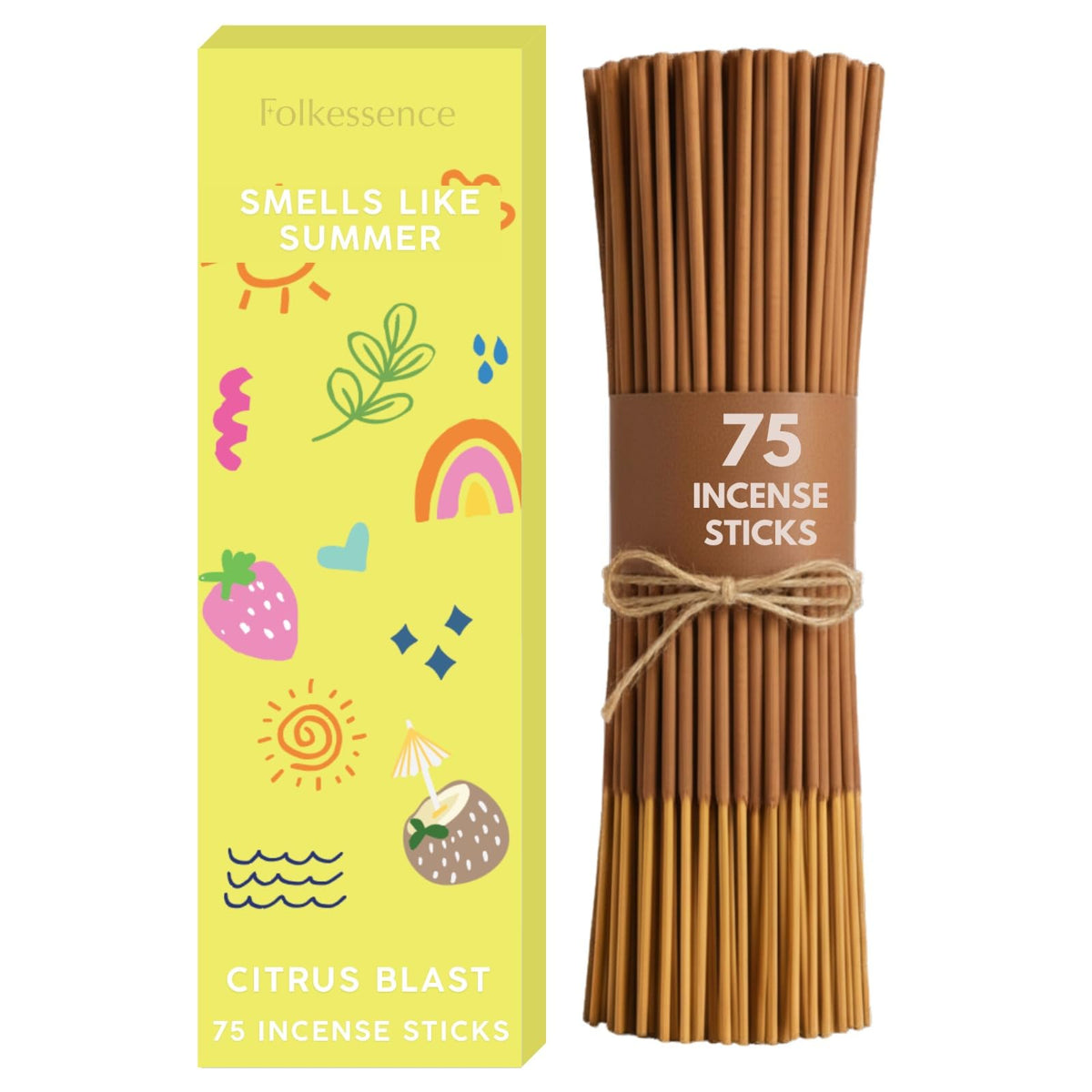 Premium Summer Incense Sticks (Pack of 75)