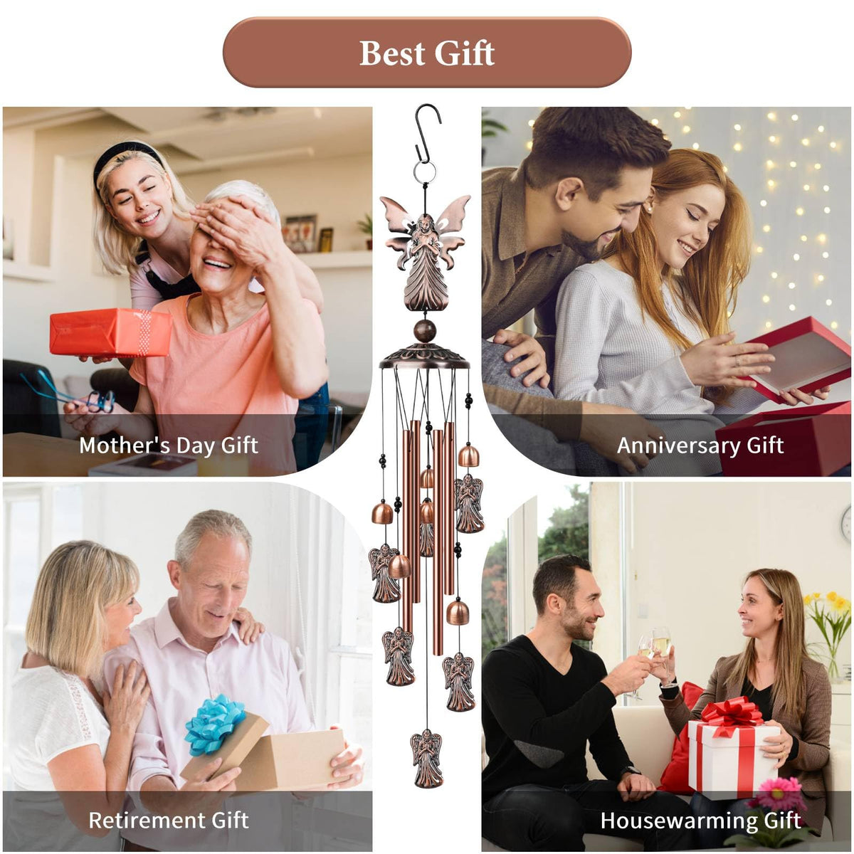 Angel Wind Chimes (Copper / Angel)
