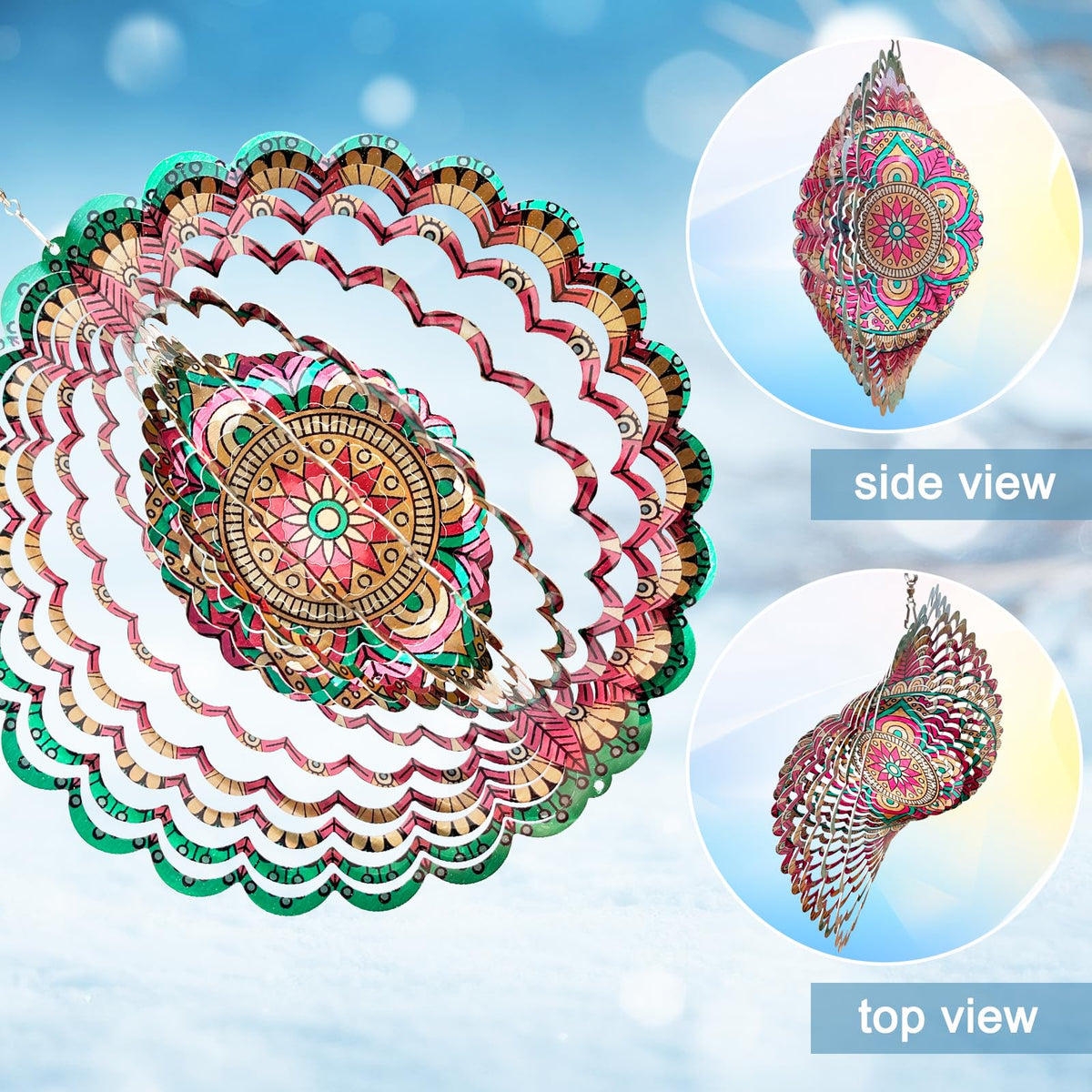 Mandala Manjusaka Wind Spinner (Mandala Manjusaka)