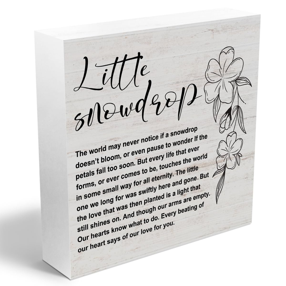 Miscarriage Gifts for Mothers (Little snowflake)
