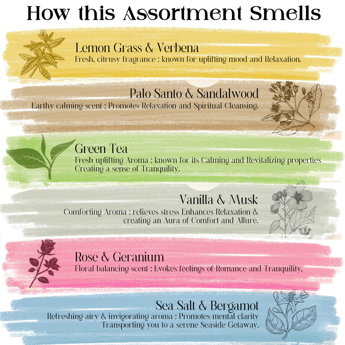 Incense Sticks Organic Non Toxic (Groovy Vibes)