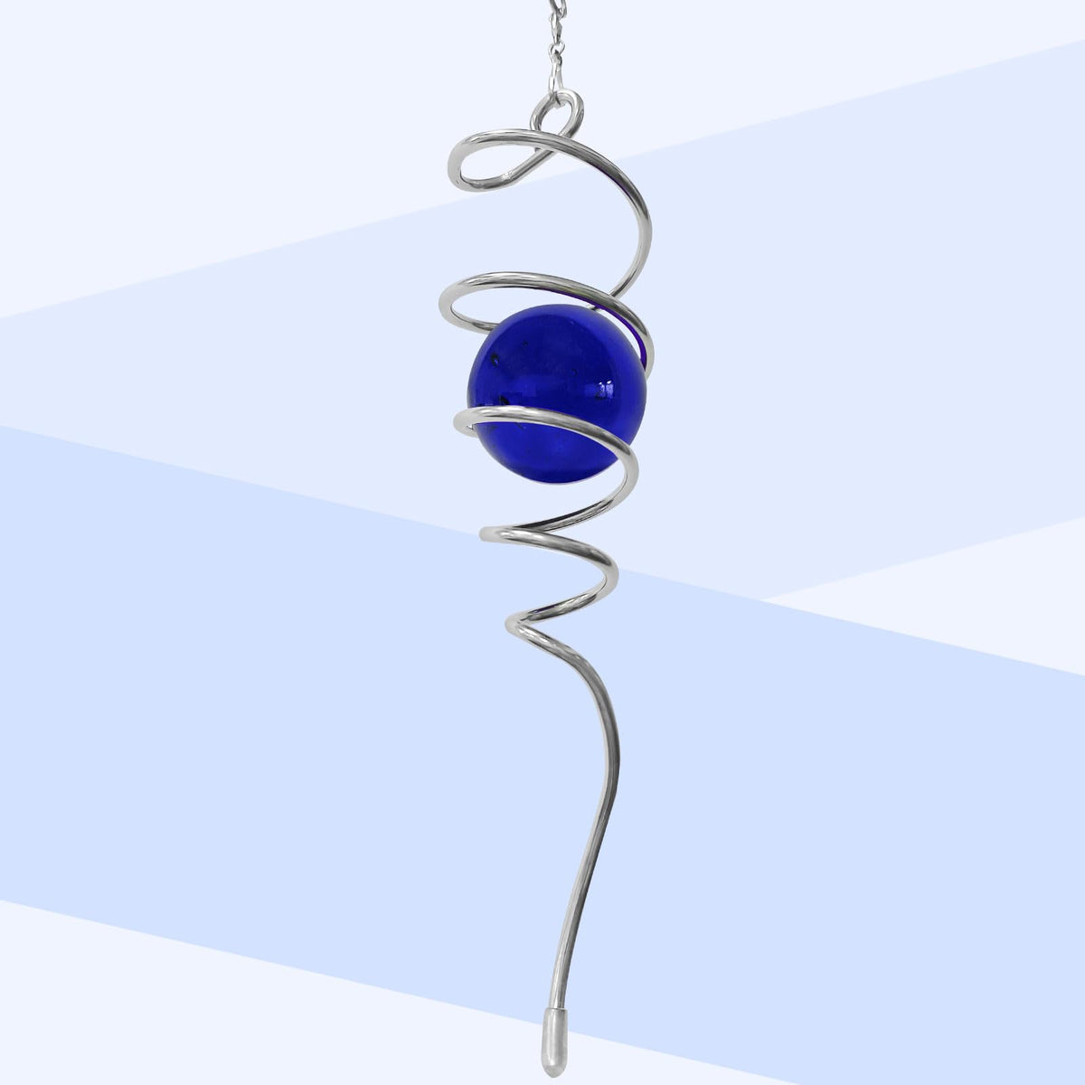 Gazing Ball Spiral Tail (002-dark Blue)