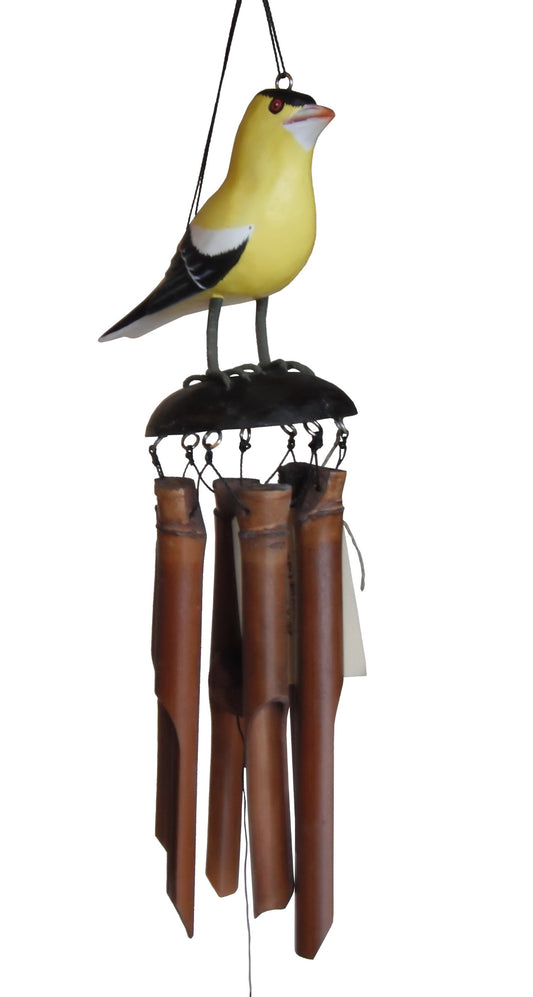 Gifts Bamboo Wind Chime (Hand Painted Yellow)