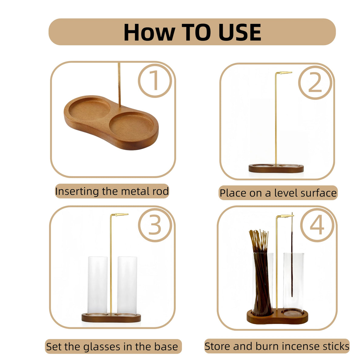 Incense Holder (Brown)