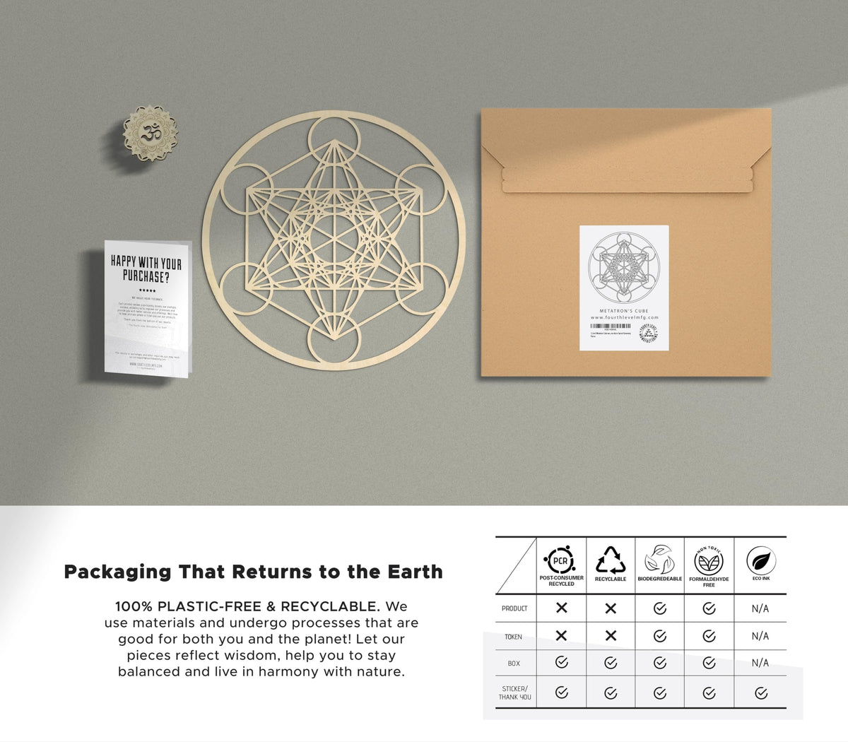 Fourth Level MFG 12" Metatron's Cube (Metatrons Cube)