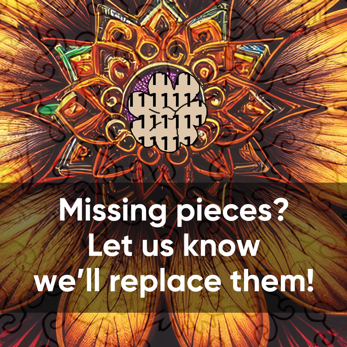 Wooden Puzzles for Adult (500Pcs / Mandala Flower)