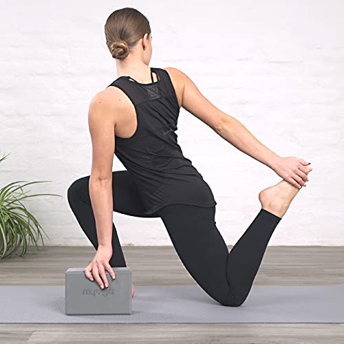 Yoga Block Lightweight EVA Foam Yoga Brick (Grey / One Size)