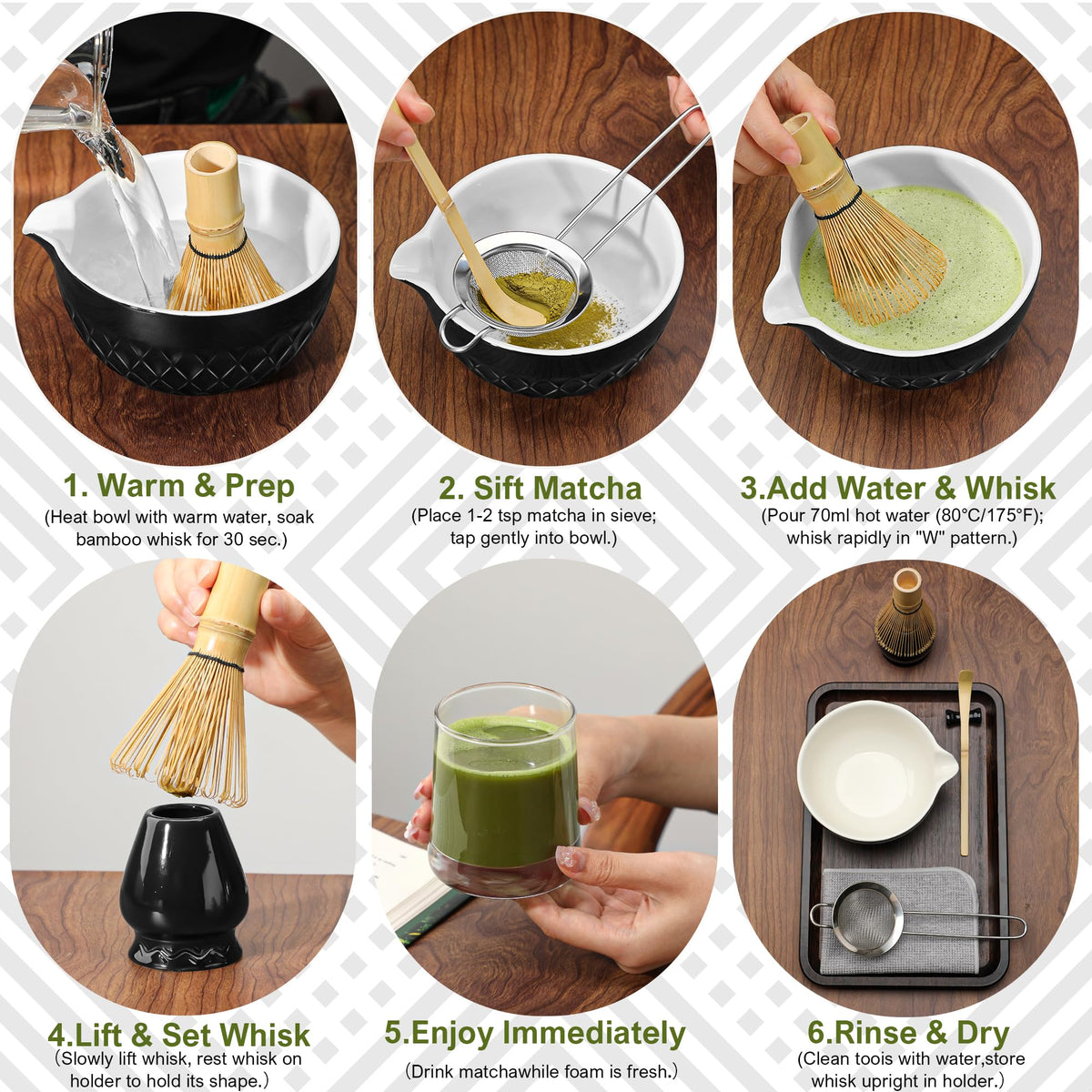 Matcha Whisk Set (Onyx Black)