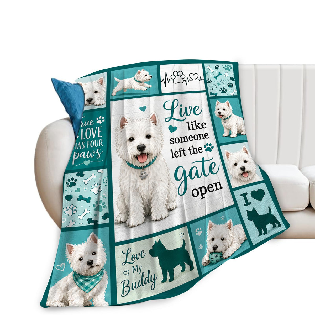 Westie Blanket (60"x80" / Westie)