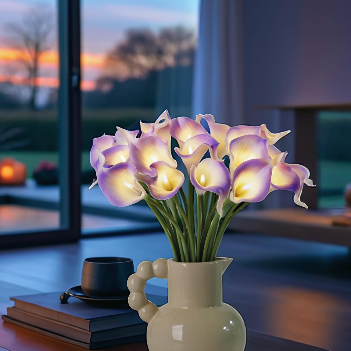 LED Calla Lily Lamp (Light Purple)