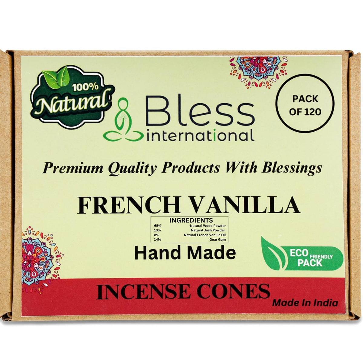 French Vanilla 100% (French-vanilla / Pack Of 120 Cones)