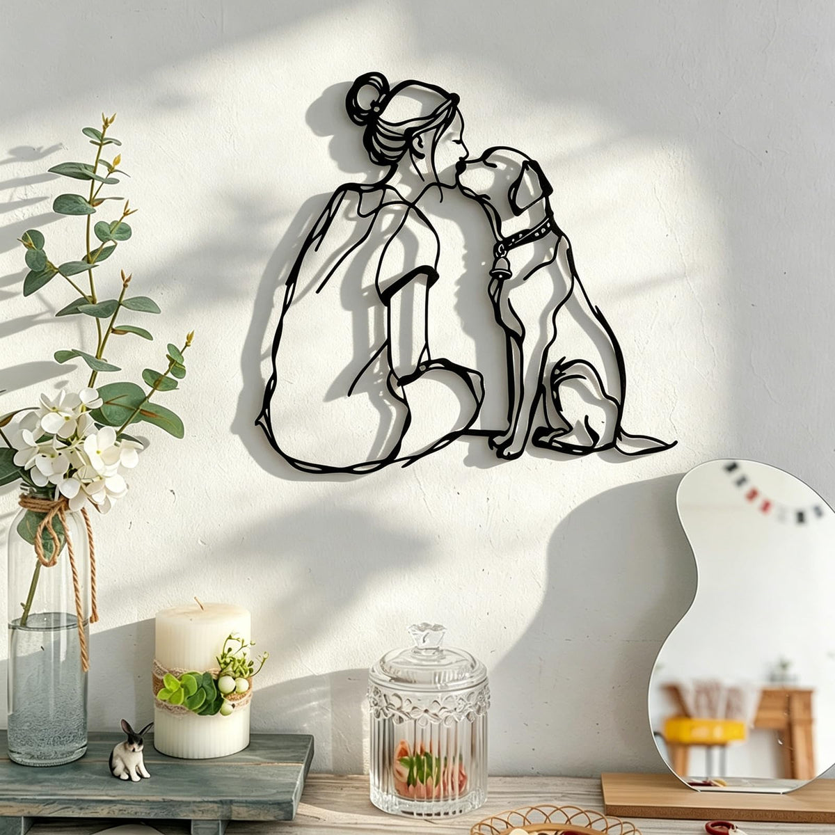 Women And Dogs Metal Wall Decor (Women And Dogs)