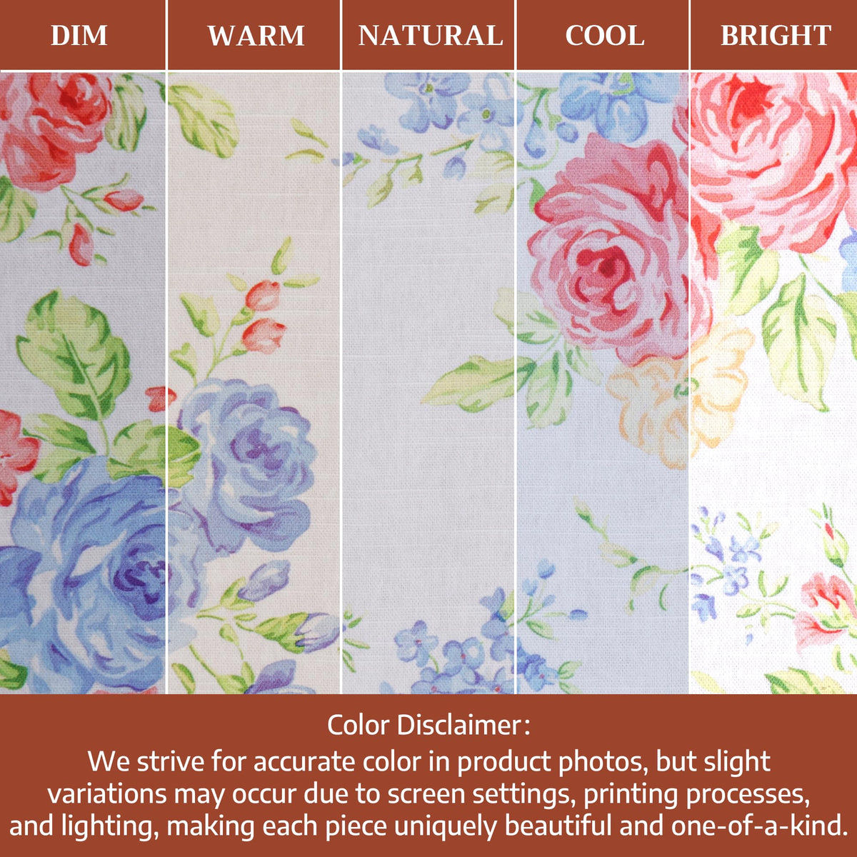 Placemats Set of 4 Reusable 100% Cotton (140 - Vintage Floral / 13" X 19" (Pack of 4))