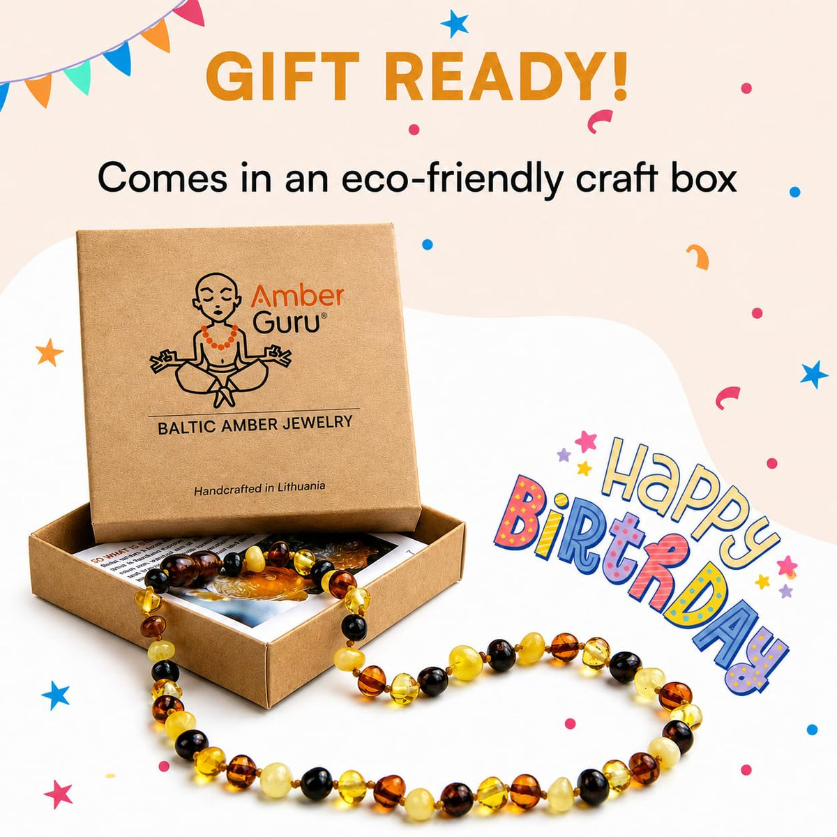 Baltic Amber Necklace (Multi)