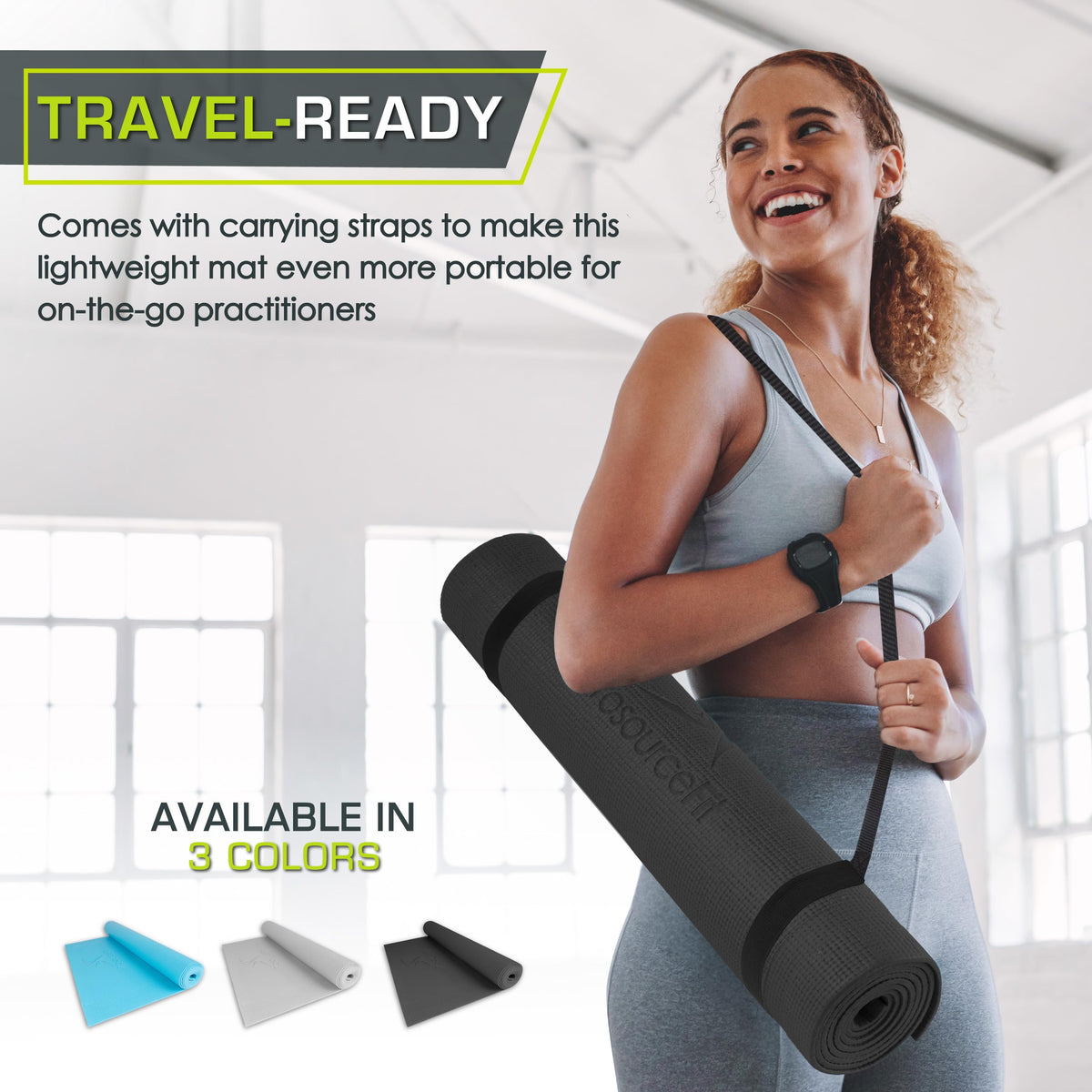 Fit Classic Yoga Mat 1 (Black)
