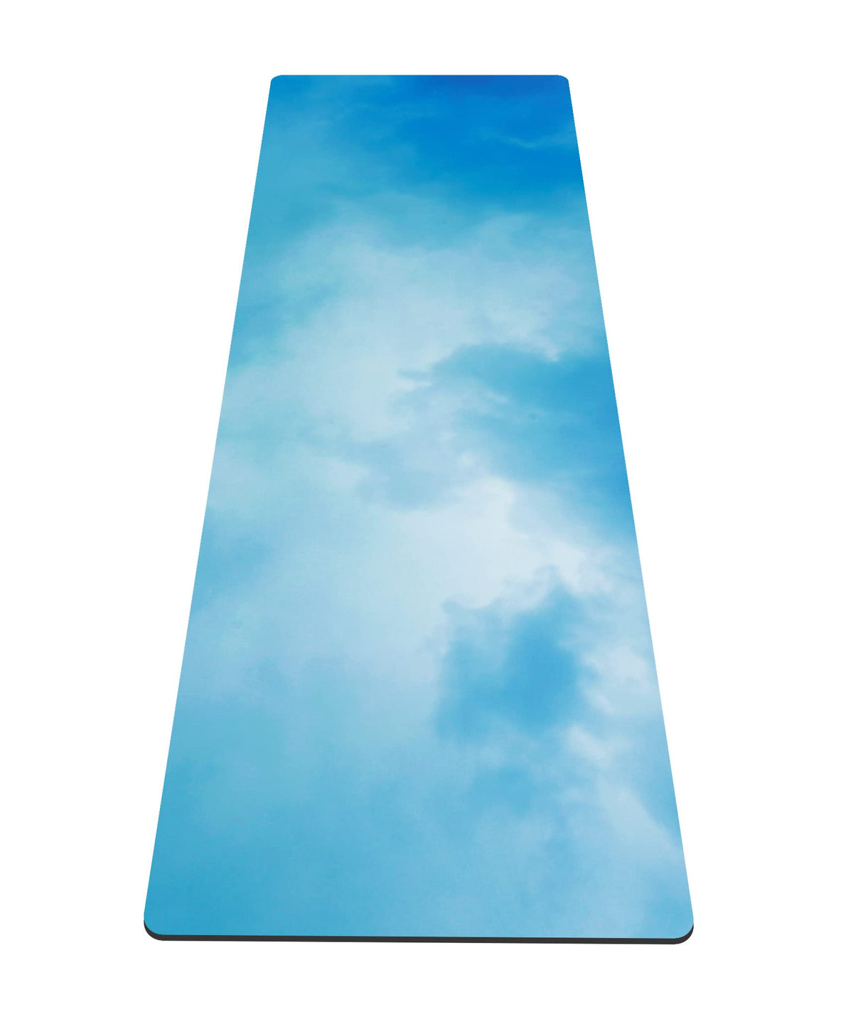 Yoga Mat Print Extra Thick TPE Non Slip Fitness Exercise Mat with Carrying Bag (Fog-B)