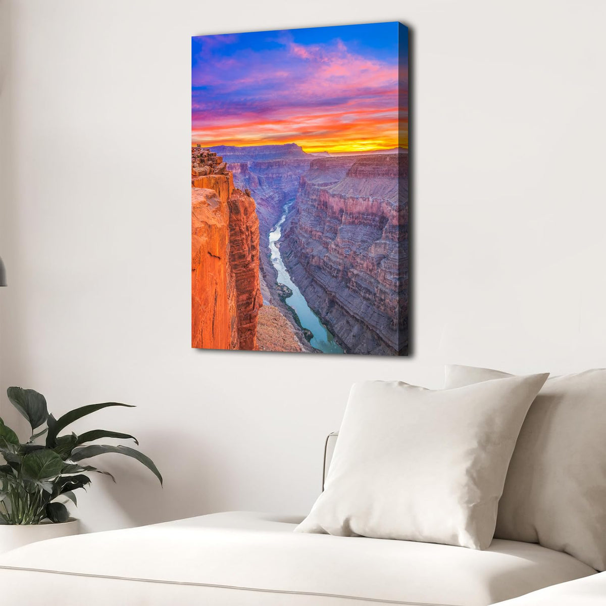 Nature National Park Wall Art Sunset Grand Canyon Pictures Wall Decor for Living Room Bedroom Nature USA Rock Mountains Landscape Canvas Prints Wilderness Posters Artwork Home Decorations 16x24" (16"L x 24"W / Nature20)