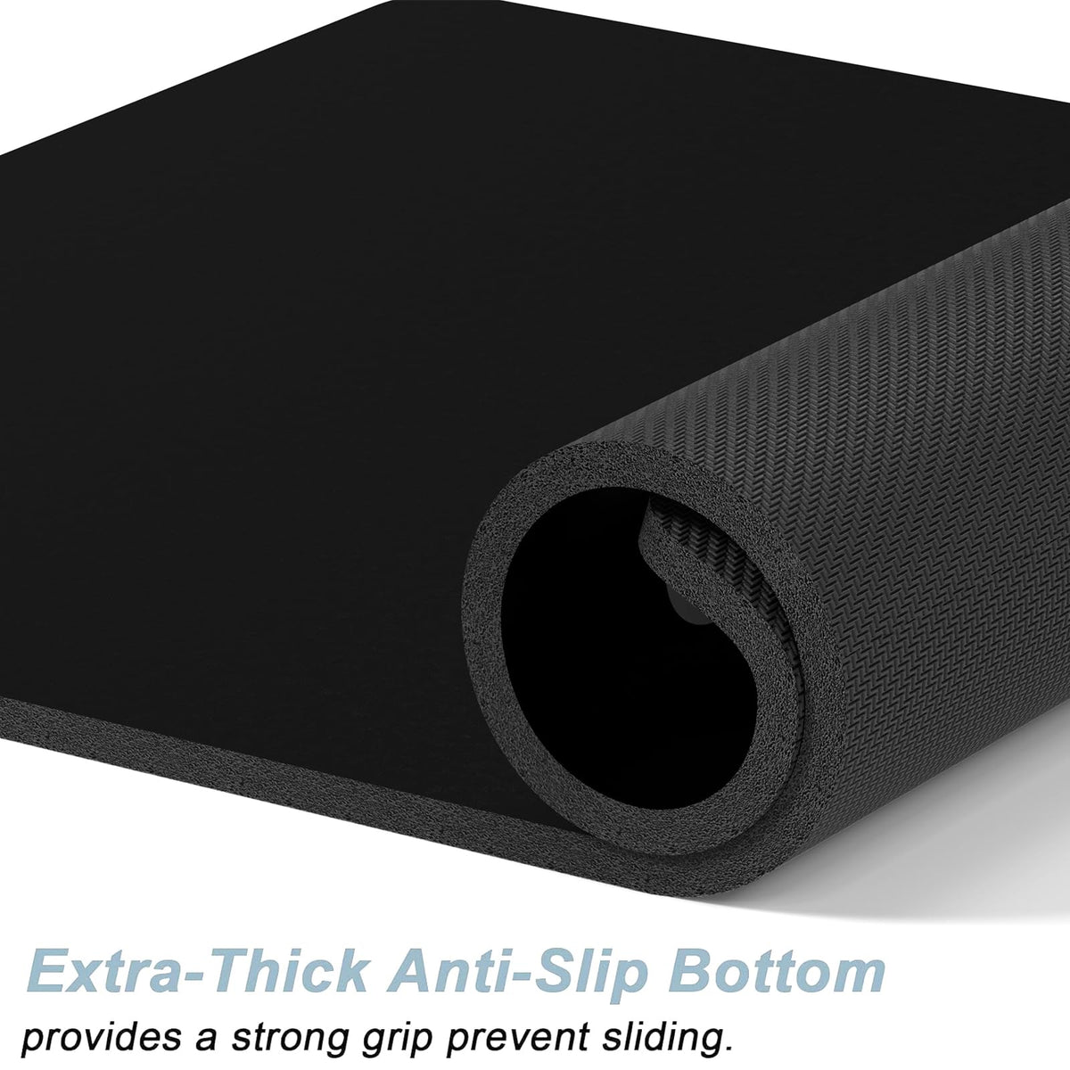 Dog Food Mat 16" x 24" Footprint Absorbent Dog Cat Bowl Mat for Food and Water (A-Black Footprint / 16"L x 24"W)