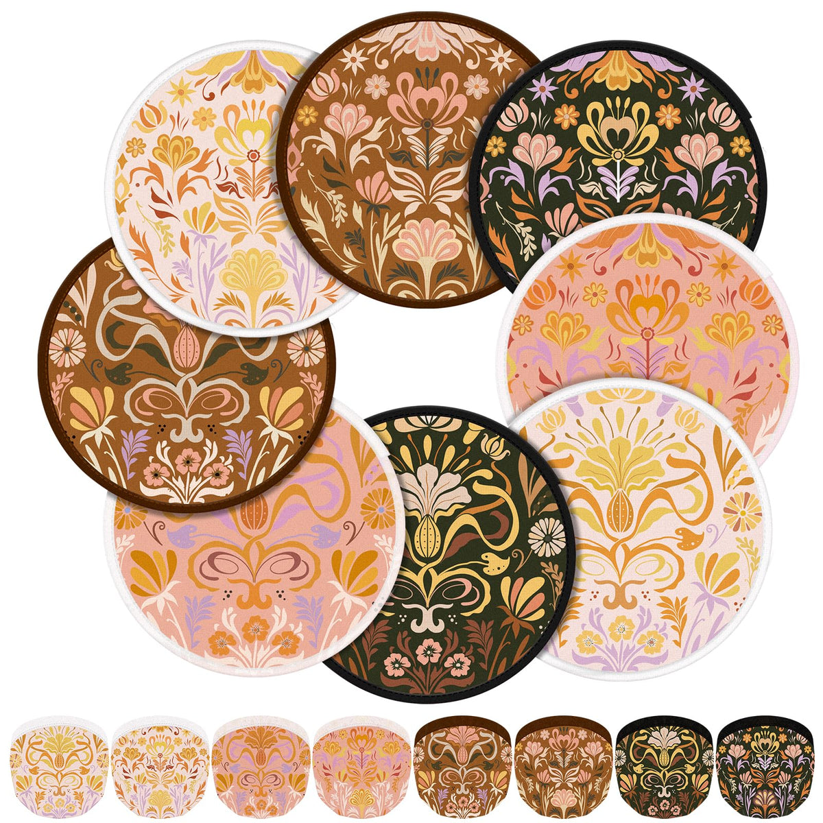 24 Pcs Dawn Dusk Foldable Flying Disc Fans (Dawn Dusk)