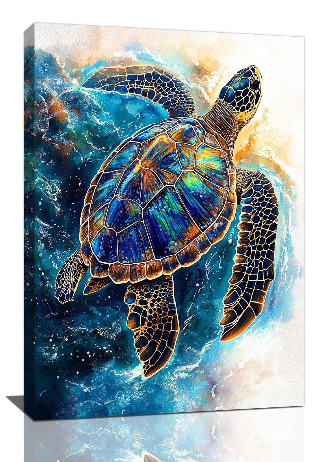 Sea Turtle Wall Art (Turtle / 24L" x 16W")