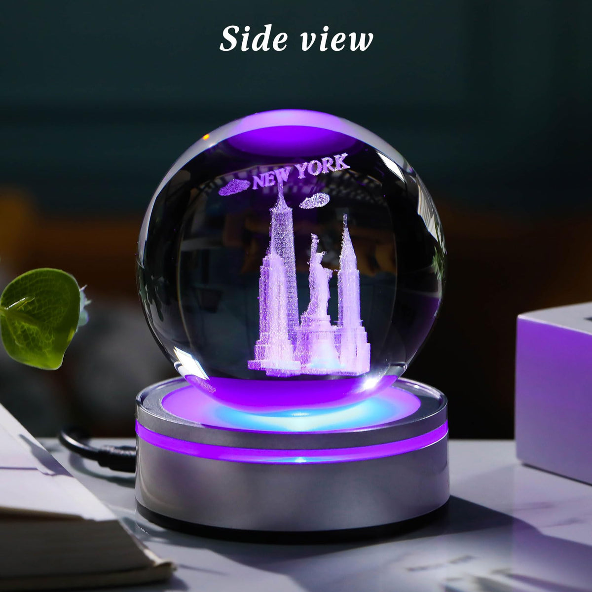3D Crystal Ball Statue of Liberty New York Souvenirs Gifts (Liberty Empire)