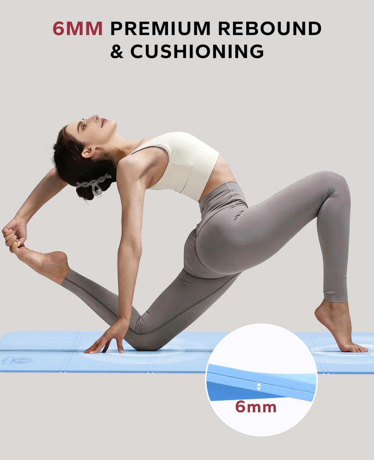 Foldable Yoga Mat (Blue)