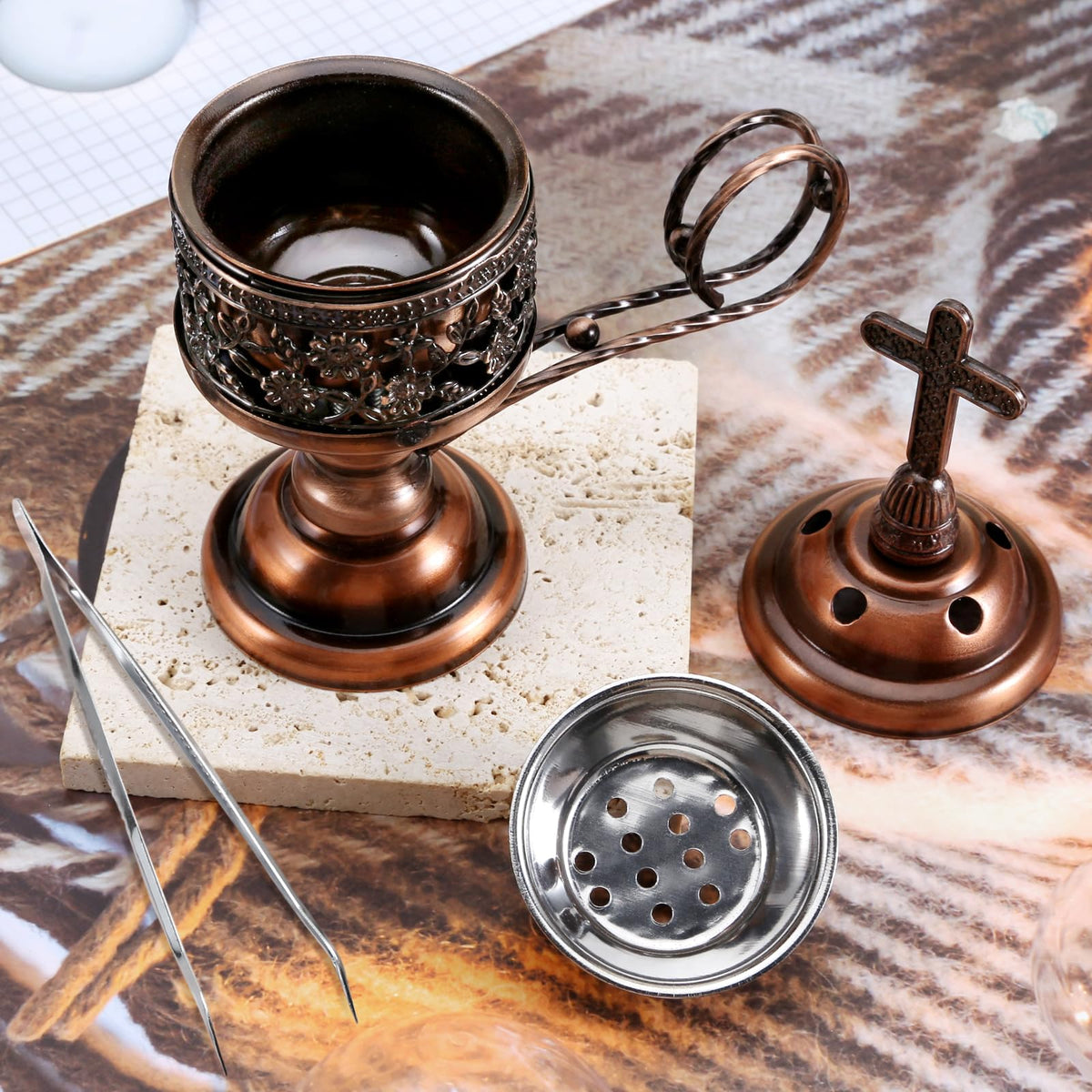 Incense Burner (Red Copper)