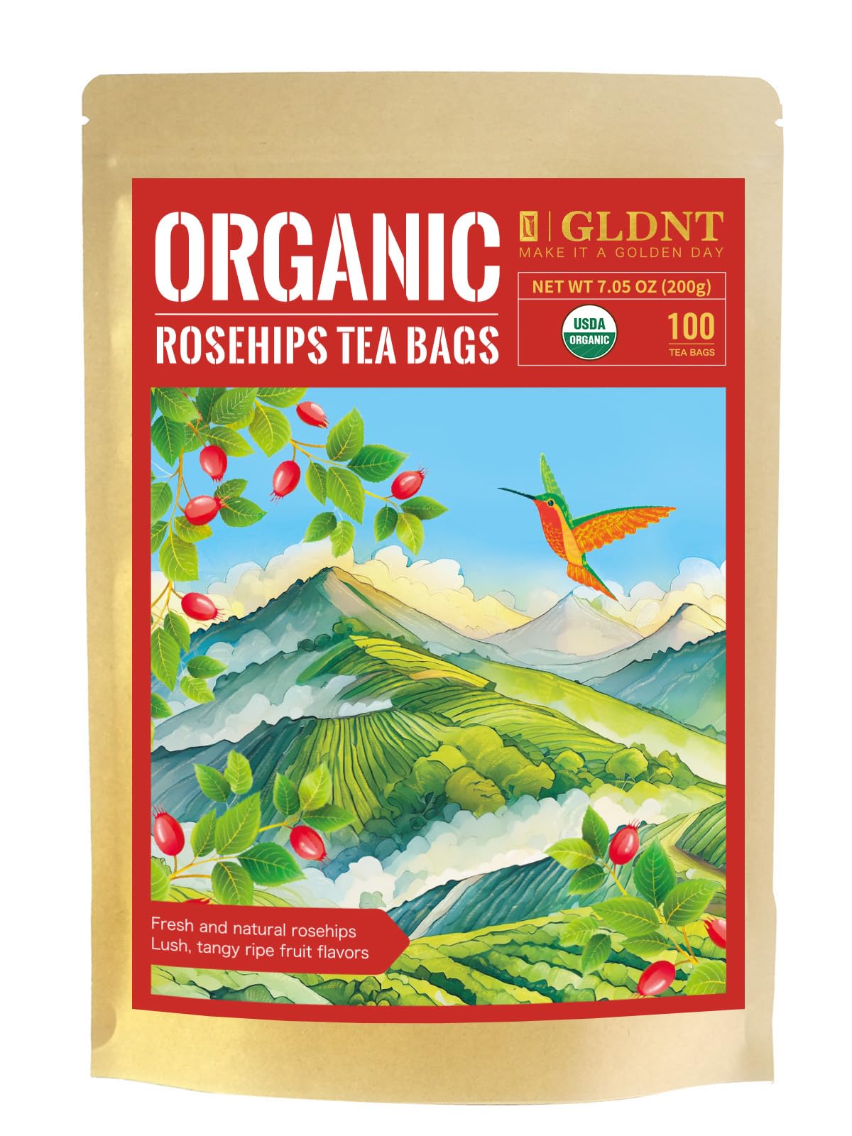 Organic Rosehips Tea Bags