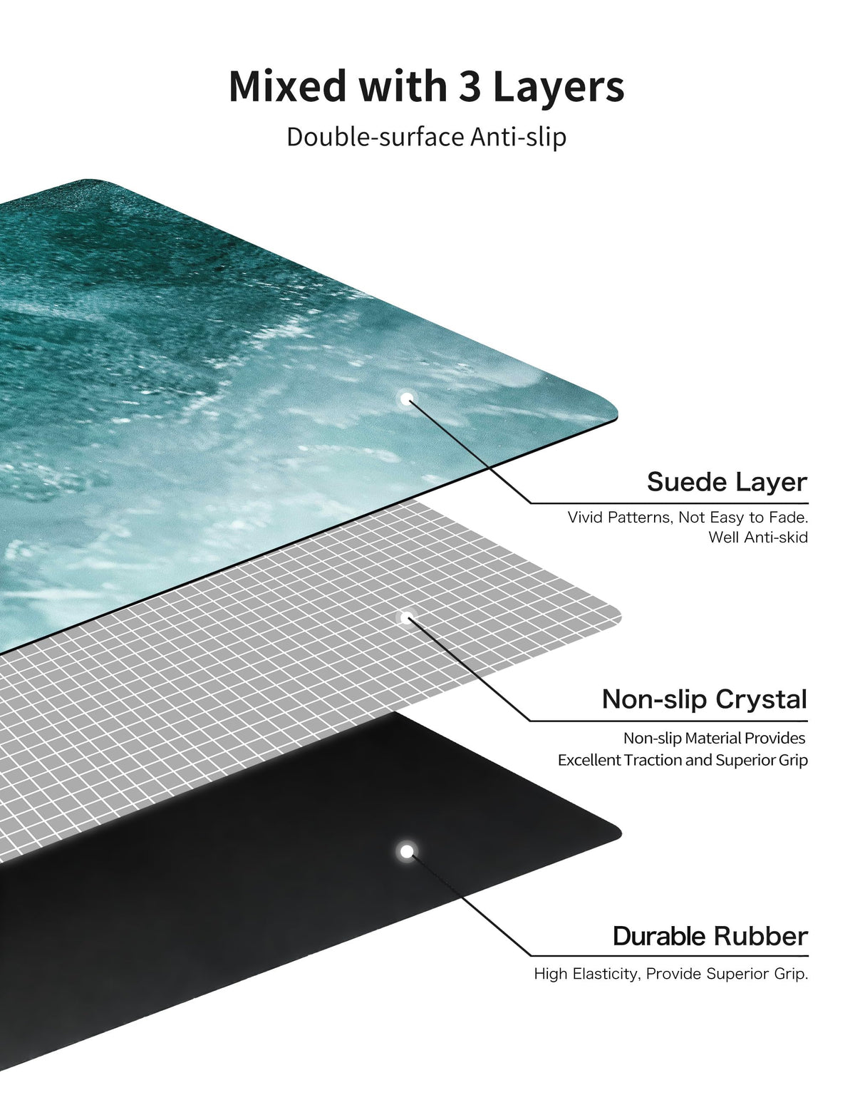 Printed Travel Yoga Mat (CuiHu)